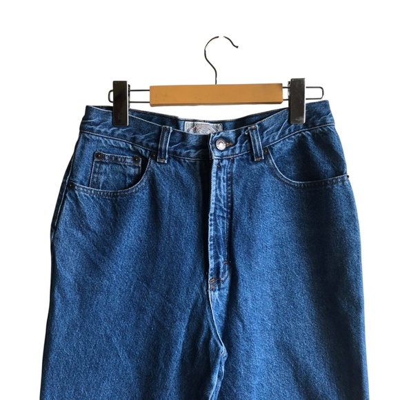 Vintage Abercrombie & Fitch Blue Straight Jeans High-Rise Size 10 Taper Mom - Picture 3 of 16